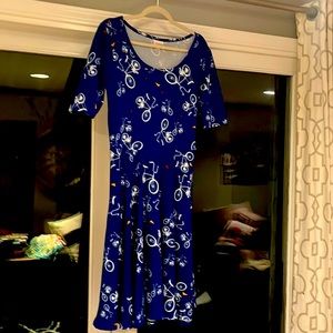 Lularoe bicycle dress! Gently used, size Large, so fun!